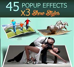 PS动作－立体化相片中的对象：45 Popup Effects